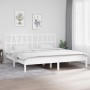 Massives Bettgestell aus weißem Kiefernholz, 200 x 200 cm von vidaXL, Betten und Lattenroste - Ref: Foro24-3104019, Preis: 14...