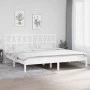 Solid white pine wood bed frame 200x200 cm by vidaXL, Beds and slatted bases - Ref: Foro24-3104019, Price: 139,16 €, Discount: %