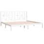 Solid white pine wood bed frame 200x200 cm by vidaXL, Beds and slatted bases - Ref: Foro24-3104019, Price: 139,16 €, Discount: %