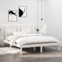Massiver Bettrahmen aus weißem Kiefernholz, 160 x 200 cm von vidaXL, Betten und Lattenroste - Ref: Foro24-3104074, Preis: 135...