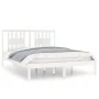 Solid white pine wood bed frame 160x200 cm by vidaXL, Beds and slatted bases - Ref: Foro24-3104074, Price: 132,08 €, Discount: %
