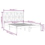 Solid gray pine wood bed frame 200x200 cm by vidaXL, Beds and slatted bases - Ref: Foro24-3104020, Price: 161,74 €, Discount: %