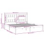 Estructura de cama madera maciza de pino marrón miel 200x200 cm de vidaXL, Camas y somieres - Ref: Foro24-3104086, Precio: 16...
