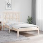 Solid pine wood bed frame 90x200 cm by vidaXL, Beds and slatted bases - Ref: Foro24-3103983, Price: 83,96 €, Discount: %