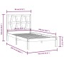 Solid pine wood bed frame 90x200 cm by vidaXL, Beds and slatted bases - Ref: Foro24-3103983, Price: 83,96 €, Discount: %