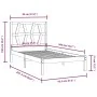 Solid pine wood bed frame 90x200 cm by vidaXL, Beds and slatted bases - Ref: Foro24-3103983, Price: 80,69 €, Discount: %