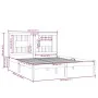 Estructura de cama de madera maciza de pino blanco 140x200 cm de vidaXL, Camas y somieres - Ref: Foro24-3104064, Precio: 135,...