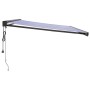 Einziehbares Aluminium- und Stoffmarkise in Blau und Weiß, 4,5x3 m. von vidaXL, Markisen - Ref: Foro24-3154599, Preis: 703,71...