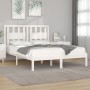 Estructura de cama madera maciza de pino blanco 120x200 cm de vidaXL, Camas y somieres - Ref: Foro24-3103929, Precio: 123,47 ...