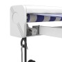 Einziehbare Markise aus Aluminium und blau-weißem Stoff, 4,5 x 3 m von vidaXL, Markisen - Ref: Foro24-3154574, Preis: 785,98 ...