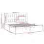Estructura de cama de madera maciza de pino negro 200x200 cm de vidaXL, Camas y somieres - Ref: Foro24-3104087, Precio: 159,7...
