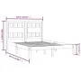 Bettgestell aus massivem Kiefernholz, 120 x 200 cm von vidaXL, Betten und Lattenroste - Ref: Foro24-3103928, Preis: 113,26 €,...