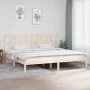 Solid pine wood bed frame 200x200 cm by vidaXL, Beds and slatted bases - Ref: Foro24-3104018, Price: 127,80 €, Discount: %