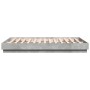 Estructura de cama madera de ingeniería gris hormigón 120x200cm