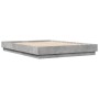 Estructura de cama madera de ingeniería gris hormigón 120x200cm