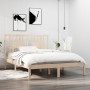 Estructura de cama madera maciza 120x190 cm de vidaXL, Camas y somieres - Ref: Foro24-3104033, Precio: 117,13 €, Descuento: %