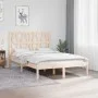 Estructura de cama madera maciza de pino 120x190 cm de vidaXL, Camas y somieres - Ref: Foro24-3103968, Precio: 118,60 €, Desc...