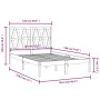 Estructura de cama madera maciza de pino 120x190 cm de vidaXL, Camas y somieres - Ref: Foro24-3103968, Precio: 122,26 €, Desc...
