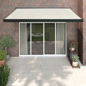 Toldo retráctil aluminio y tela color crema 3x2,5 m de vidaXL, Toldos - Ref: Foro24-3154601, Precio: 547,62 €, Descuento: %