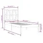Solid white pine wood bed frame 90x200 cm by vidaXL, Beds and slatted bases - Ref: Foro24-3103984, Price: 89,69 €, Discount: %