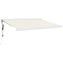 Aluminum and cream fabric retractable awning 3x2.5 m by vidaXL, Awnings - Ref: Foro24-3154576, Price: 574,73 €, Discount: %