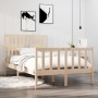 Estructura de cama madera maciza 120x190 cm de vidaXL, Camas y somieres - Ref: Foro24-3104098, Precio: 119,69 €, Descuento: %