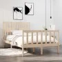 Solid wood bed frame 120x190 cm by vidaXL, Beds and slatted bases - Ref: Foro24-3104098, Price: 118,25 €, Discount: %