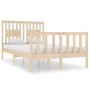 Estructura de cama madera maciza 120x190 cm de vidaXL, Camas y somieres - Ref: Foro24-3104098, Precio: 119,69 €, Descuento: %