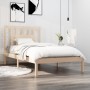 Estructura de cama de madera maciza de pino 90x200 cm de vidaXL, Camas y somieres - Ref: Foro24-3104048, Precio: 85,29 €