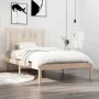 Solid pine wood bed frame 90x200 cm by vidaXL, Beds and slatted bases - Ref: Foro24-3104048, Price: 81,95 €, Discount: %