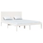 Solid white pine wood bed frame 140x200 cm by vidaXL, Beds and slatted bases - Ref: Foro24-3104154, Price: 187,34 €, Discount: %