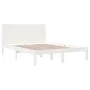 Massiver Bettrahmen aus weißem Kiefernholz, 140 x 200 cm von vidaXL, Betten und Lattenroste - Ref: Foro24-3104154, Preis: 184...
