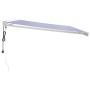 Toldo retráctil aluminio y tela azul y blanco 4x3 m by vidaXL, Awnings - Ref: Foro24-3154573, Price: 1,00 €, Discount: %