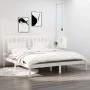 Solid white pine wood bed frame 200x200 cm by vidaXL, Beds and slatted bases - Ref: Foro24-3104084, Price: 139,56 €, Discount: %