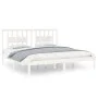 Solid white pine wood bed frame 200x200 cm by vidaXL, Beds and slatted bases - Ref: Foro24-3104084, Price: 139,56 €, Discount: %