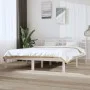 Solid white pine wood bed frame 120x200 cm by vidaXL, Beds and slatted bases - Ref: Foro24-3104214, Price: 118,46 €, Discount: %