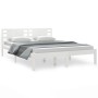 Solid white pine wood bed frame 120x200 cm by vidaXL, Beds and slatted bases - Ref: Foro24-3104214, Price: 122,61 €, Discount: %