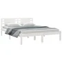 Solid white pine wood bed frame 120x200 cm by vidaXL, Beds and slatted bases - Ref: Foro24-3104214, Price: 118,46 €, Discount: %