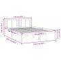 Massiver Bettrahmen aus weißem Kiefernholz, 120 x 200 cm von vidaXL, Betten und Lattenroste - Ref: Foro24-3104214, Preis: 122...