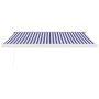 Toldo retráctil aluminio y tela azul y blanco 3,5x2,5 m von vidaXL, Markisen - Ref: Foro24-3154572, Preis: 571,52 €, Rabatt: %