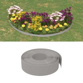 Garden edging 4 pcs gray polyethylene 10 m 15 cm by vidaXL, Garden edging and edging - Ref: Foro24-3155442, Price: 107,62 €, ...