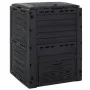 Black garden composter 280 L polypropylene by vidaXL, Composters - Ref: Foro24-152202, Price: 82,64 €, Discount: %