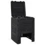 Black garden composter 280 L polypropylene by vidaXL, Composters - Ref: Foro24-152202, Price: 82,64 €, Discount: %