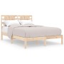 Solid pine wood bed frame 200x200 cm by vidaXL, Beds and slatted bases - Ref: Foro24-3104238, Price: 142,16 €, Discount: %