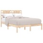 Solid pine wood bed frame 200x200 cm by vidaXL, Beds and slatted bases - Ref: Foro24-3104238, Price: 142,16 €, Discount: %
