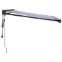 Einziehbare Markise aus Aluminium und blau-weißem Stoff, 3 x 2,5 m von vidaXL, Markisen - Ref: Foro24-3154596, Preis: 501,12 ...
