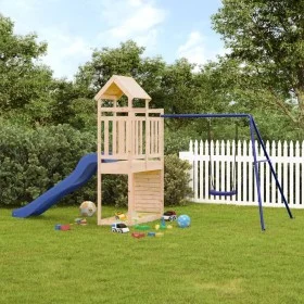 Spielplatz im Freien aus massivem Kiefernholz von vidaXL, Schaukeln und Spielgeräte - Ref: Foro24-3155903, Preis: 304,34 €, R...