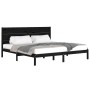 Solid black pine wood bed frame 200x200 cm by vidaXL, Beds and slatted bases - Ref: Foro24-3104177, Price: 178,73 €, Discount: %