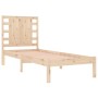Solid pine wood bed frame 90x200 cm by vidaXL, Beds and slatted bases - Ref: Foro24-3104203, Price: 92,41 €, Discount: %