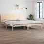 Solid pine wood bed frame 200x200 cm by vidaXL, Beds and slatted bases - Ref: Foro24-3104173, Price: 170,11 €, Discount: %